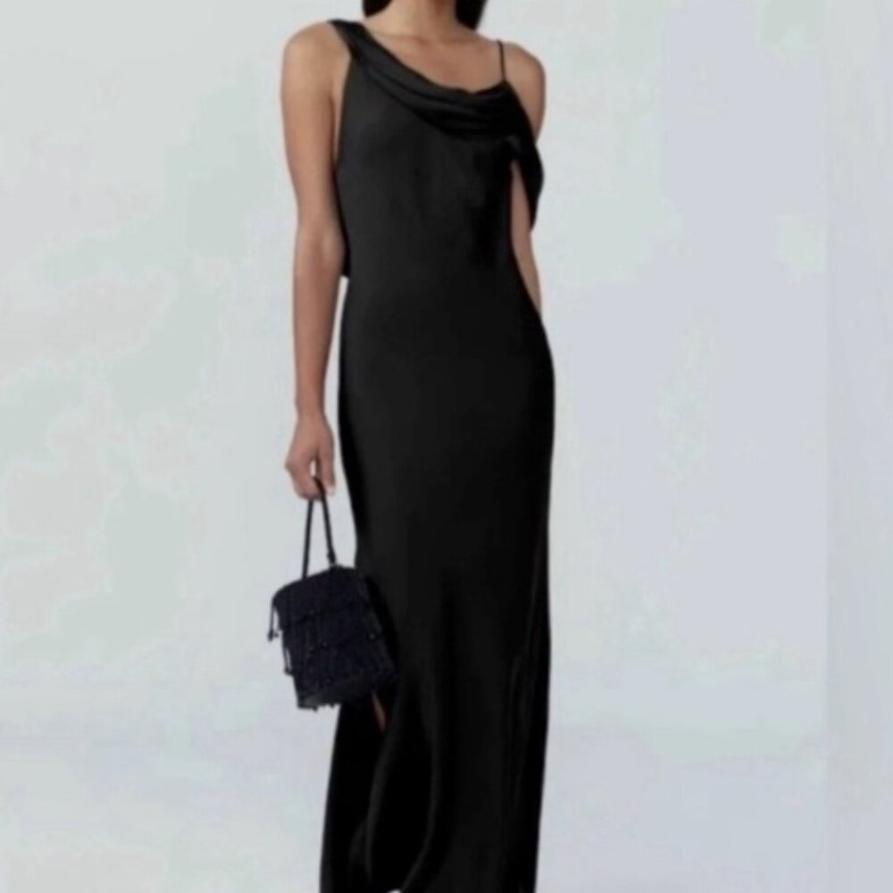 Fame & Partners Francoise Maxi Dress - Black size 4 - pristine condition!